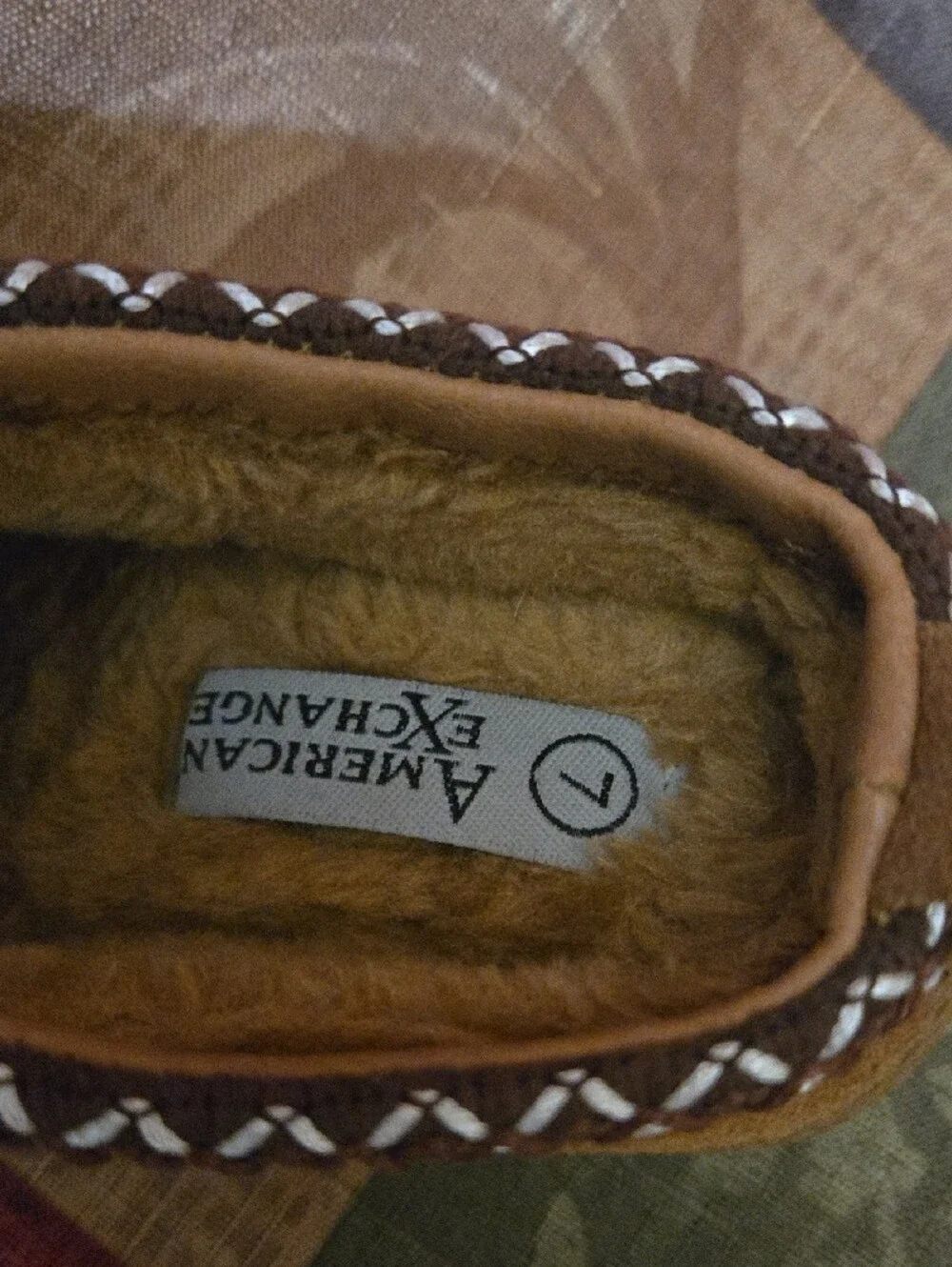 American Exchange Kids Brown Slip-On Faux-Suede Clogs with Braided Trim